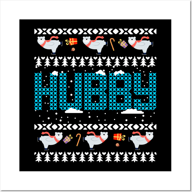 Hubby Wifey Christmas Matching Wall Art by KsuAnn